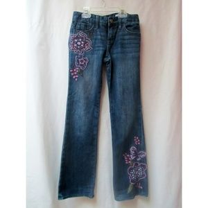 Gap Kids Purple Butterfly Embellished Jeans SZ 10